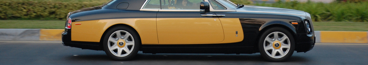 Avvistata una Rolls-Royce Phantom Coupe Baniyas Gold & Baniyas Black!