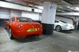 Tre Ferrari F599 GTB fotografate in un parcheggio a Londra!