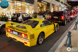 Avvistata una bellissima Ferrari F40 in giallo!